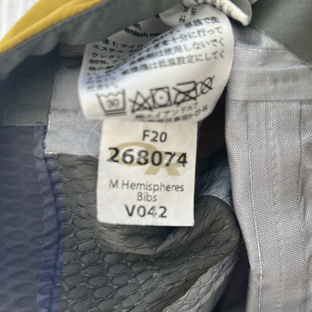 Outdoor Research Mustard Yellow Hemisphere Goretex Ski Bib - Picture 15 of 15